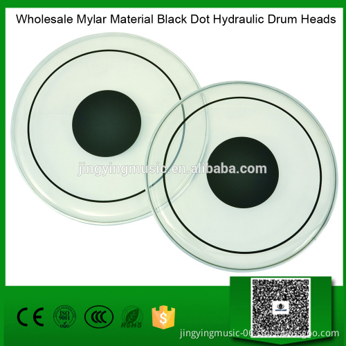 Wholesale Mylar Material Black Dot Hydraulic Drum Heads